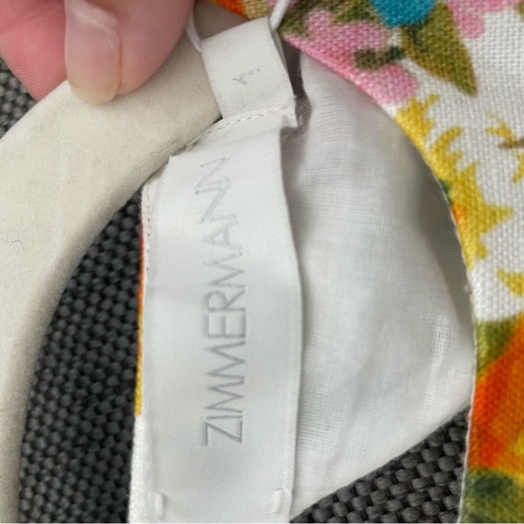 BNWT Zimmermann Estelle Tie Mini Dress Size 1 - Picture 11 of 11